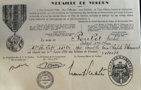 COMMEMORATION VERDUN : LETTRE DE POILUS COMMEMORATION VERDUN : LETTRE DE POILUS