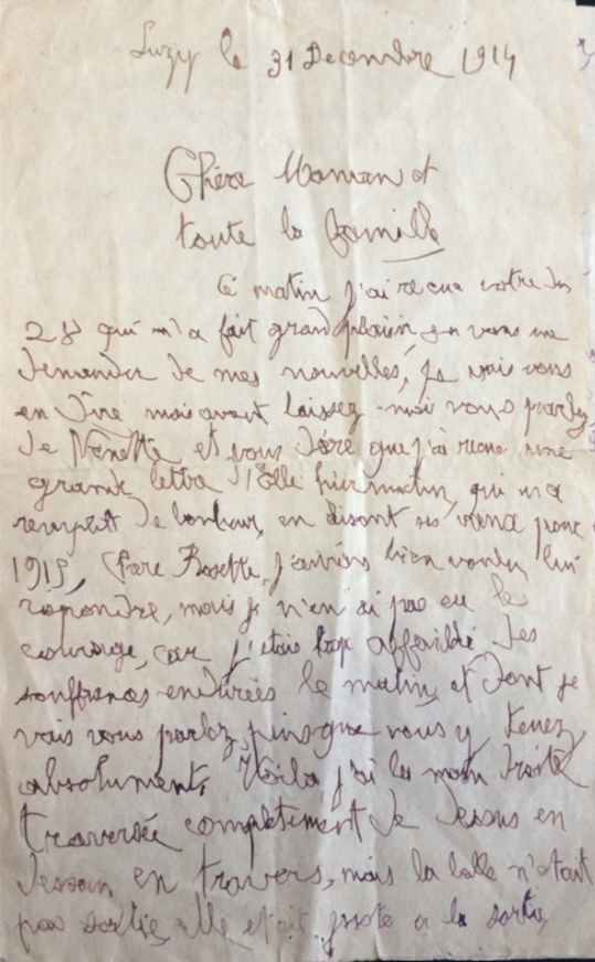 COMMEMORATION VERDUN : LETTRE DE POILUS COMMEMORATION VERDUN : LETTRE DE POILUS