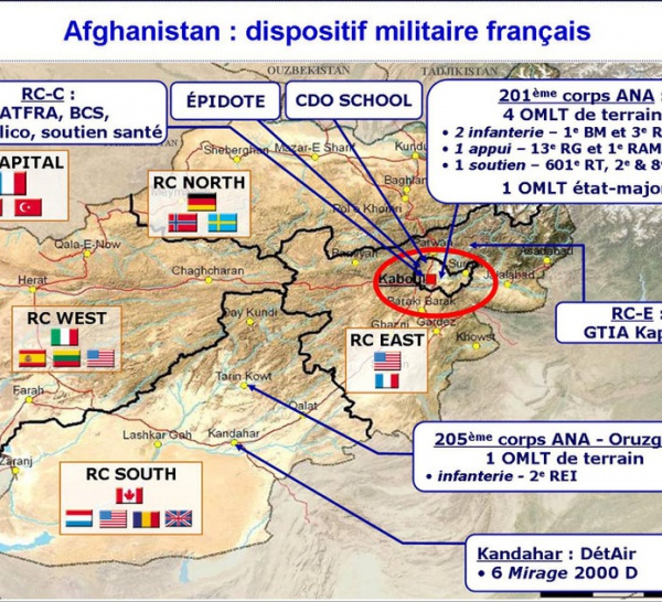 Le dispositif militaire français en Afghanistan